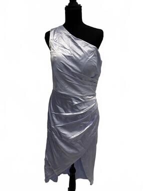 Lavendar One-Shoulder Ruched Cocktail Dress